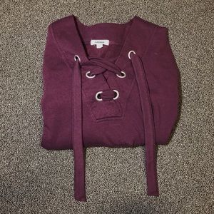garage purple/magenta sweater